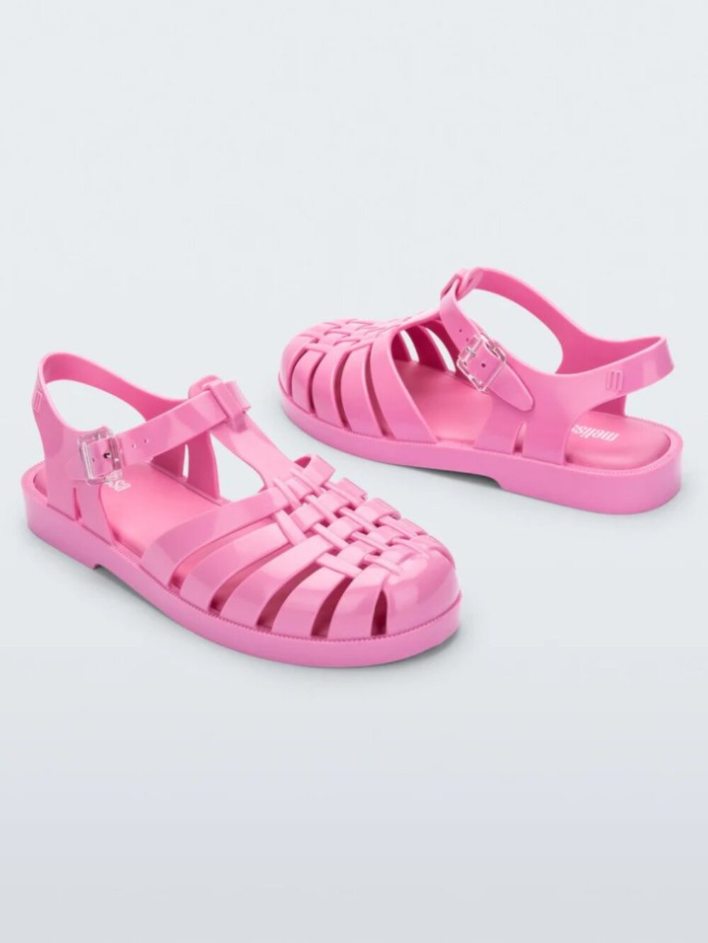 LIKE NEW Melissa Possession Sandal Gloss Pink Women's 7 Jelly Fisherman Sandal - Picture 2 of 13